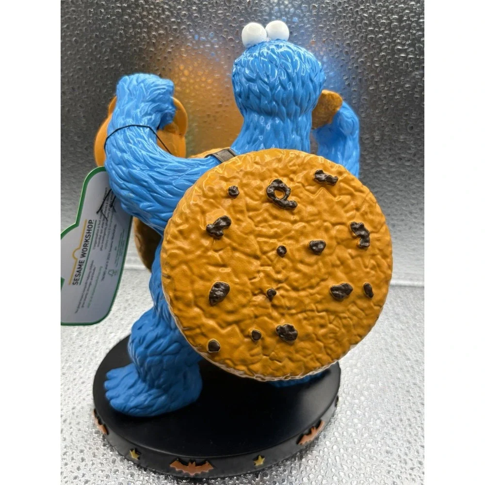 Cookie Monster Halloween Pumpkin Figure Sesame Street Decor NWT